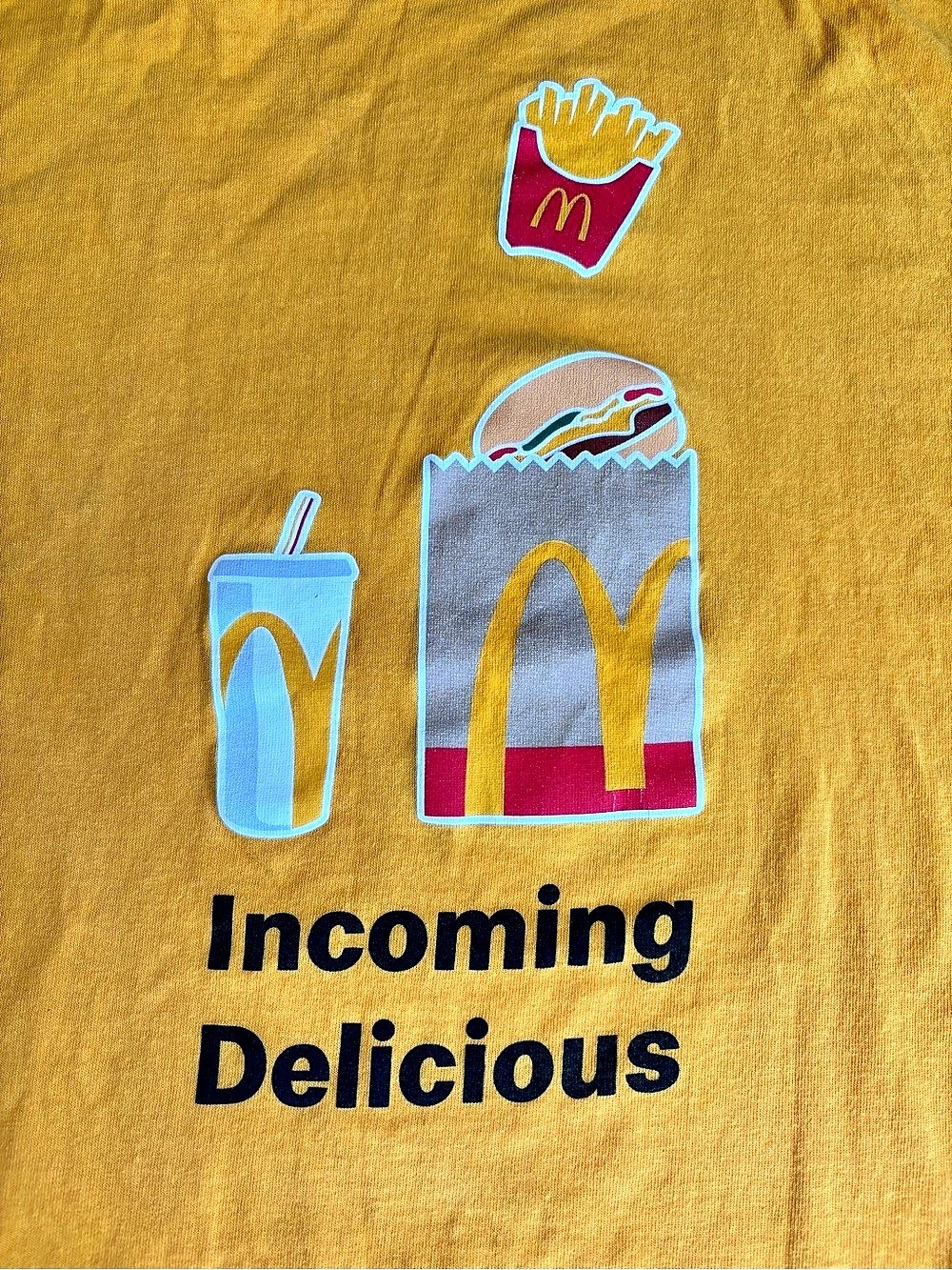 McDonald's 2000s Graphic Tee Size Unisex 2XL Incoming Delicious Halloween